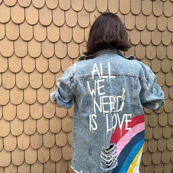Colorful Denim Jacket - Picture 6 of 8